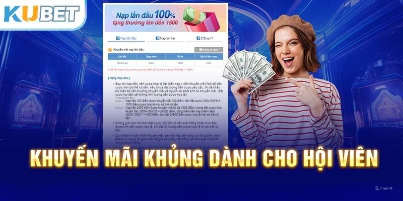 Kubet mang đến nhiều ưu đãi đặc biệt cho hội viên